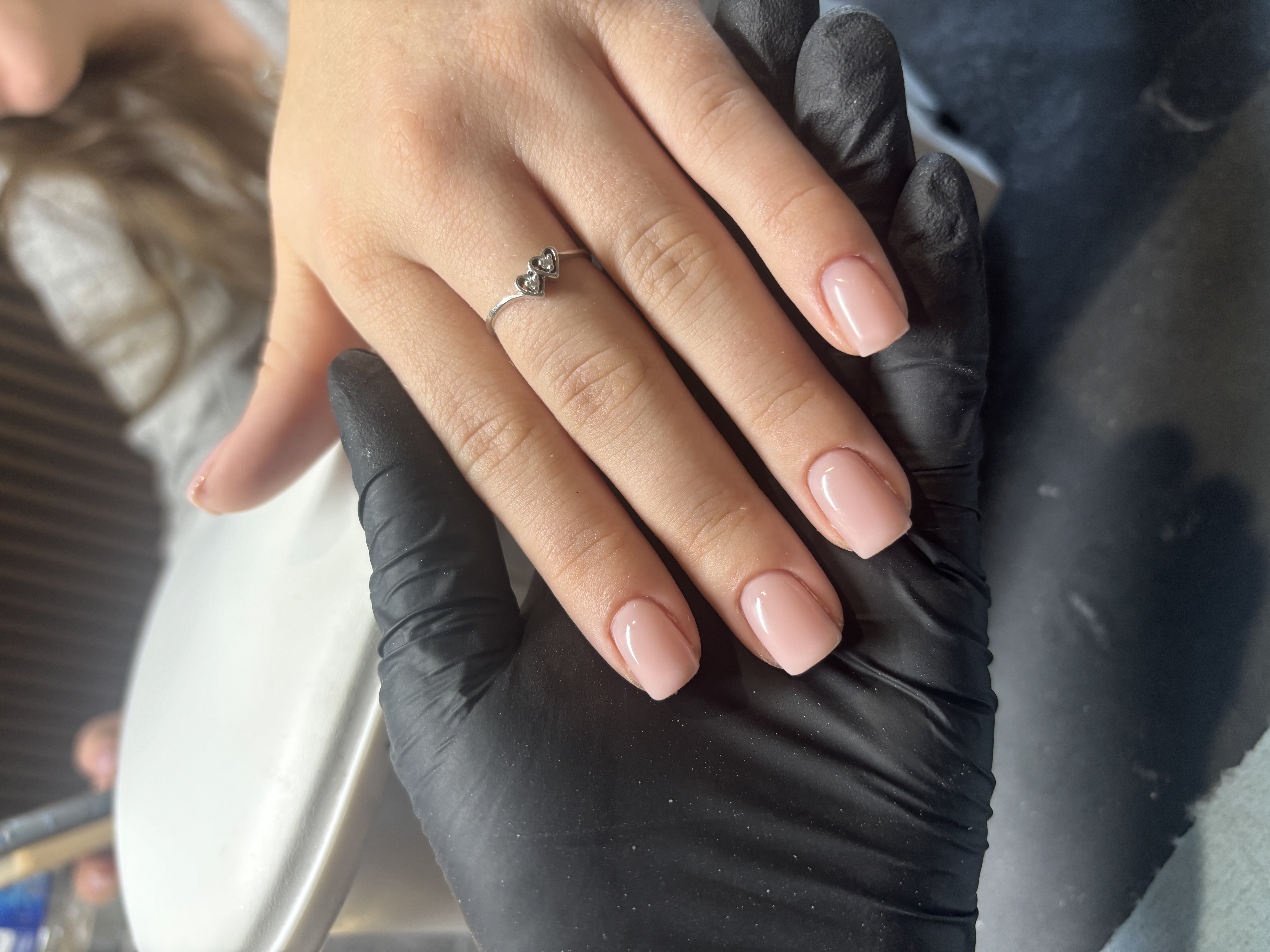 Structured manicure nail set example